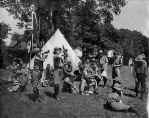 Finchley Scouts camping in 1909